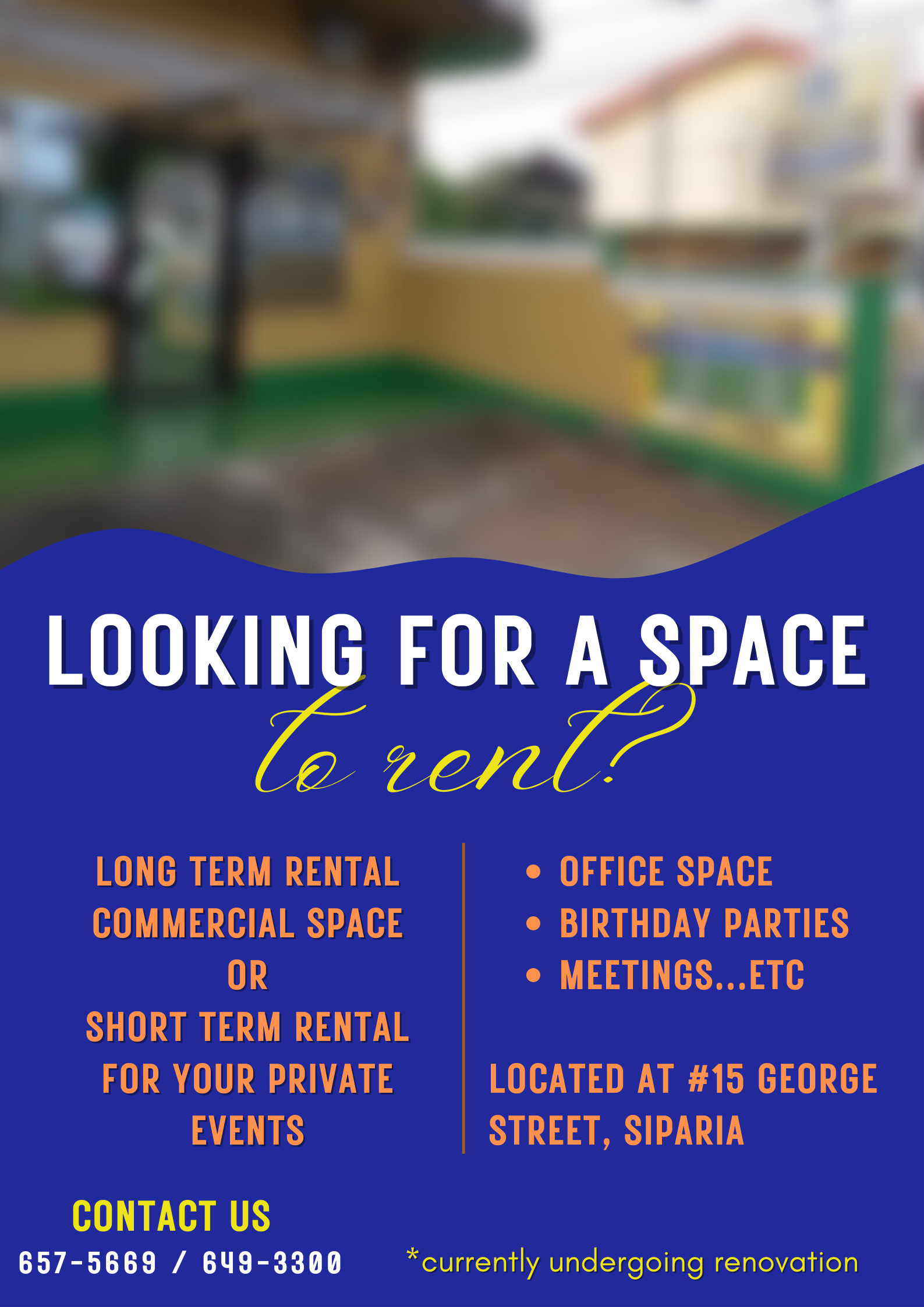 Commercial Space for rent in Siparia